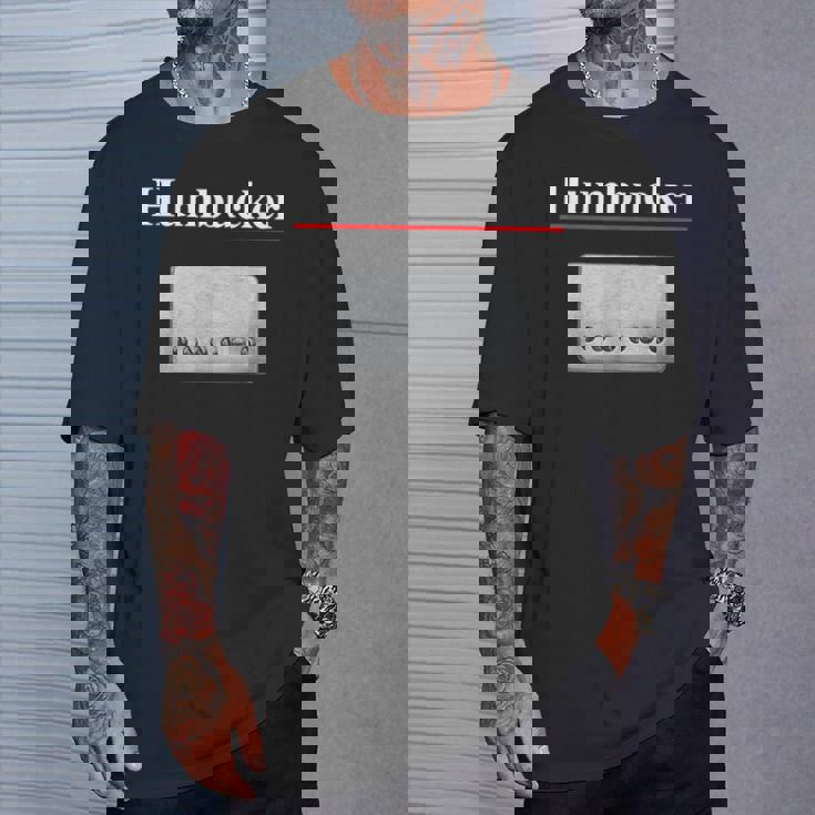 Humbucker ハムバッカー、クールなギタリストのギフト ギターピックアップグラフィック Tシャツ 彼への贈り物