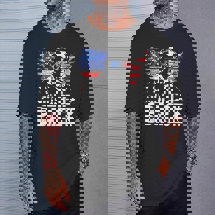 I'll Be Back Trump 2024 アメリカ大統領選挙トランプ Tシャツ 彼への贈り物