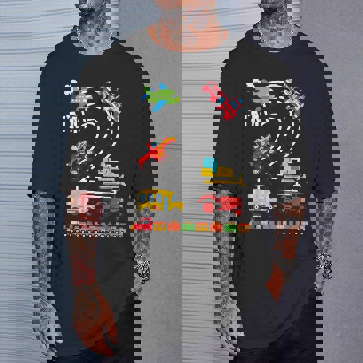 I'm 2 2歳の誕生日 トラック 乗り物 交通機関車 Tシャツ 彼への贈り物