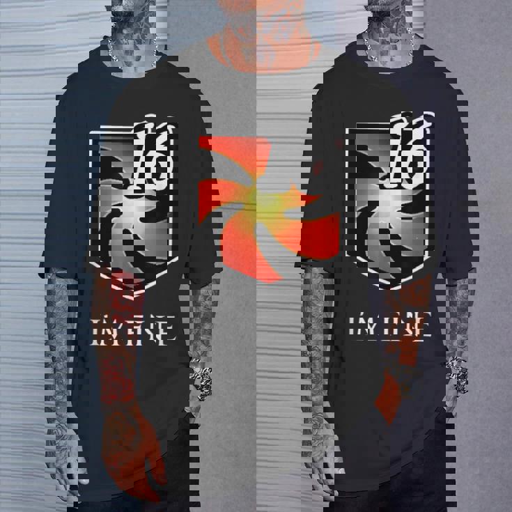 I'm Fine 脆弱性スタックス ファンタジー Mmorpg Tシャツ 彼への贈り物