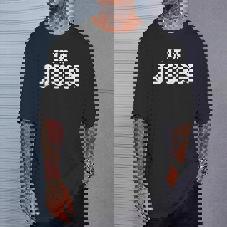 I'm Jun、My Name Is Jun、I Am Jun、パーソナライズ Tシャツ 彼への贈り物