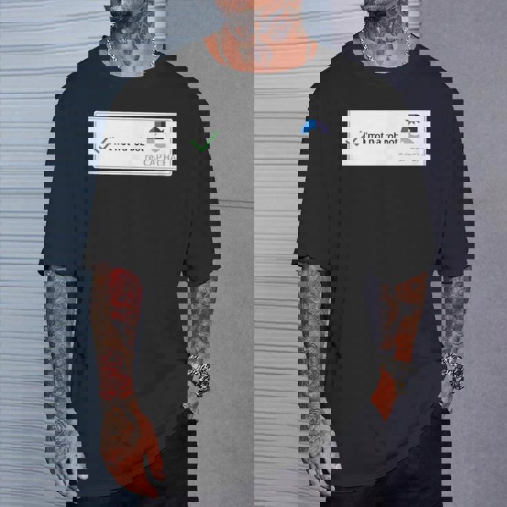 I'm Not A Robot Web Internet Quiz Question Tシャツ 彼への贈り物