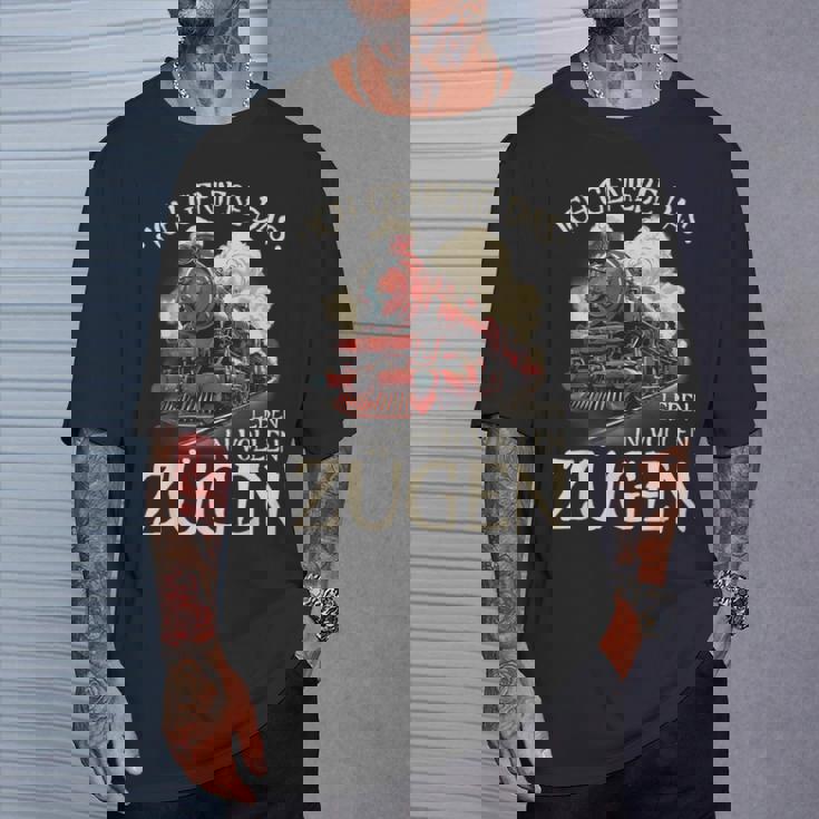 Ich Genieße Das Leben Inollen Zügen 通勤鉄道 Tシャツ 彼への贈り物