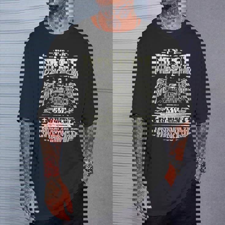 It's A Diesel Thing トラッカー トラック ドライバー メカニック 面白い メンズ Tシャツ 彼への贈り物