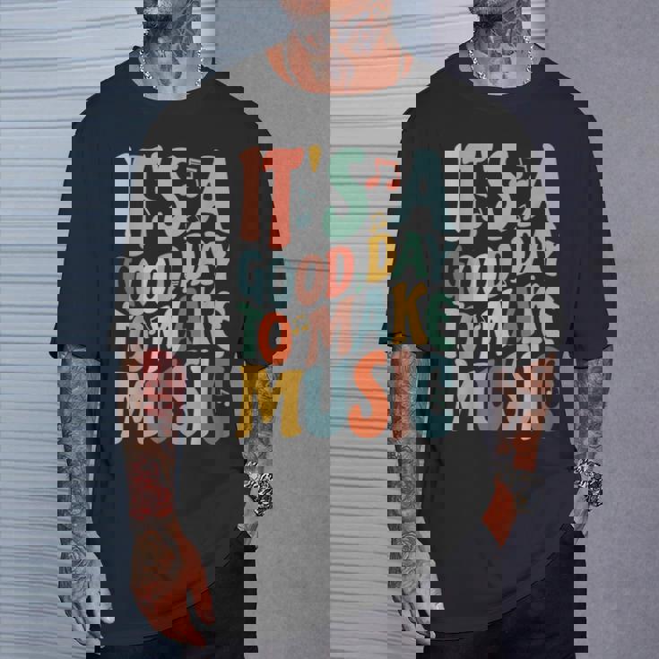 It's A Good Day To Make Music ミュージシャン バンド 音楽教師 Tシャツ 彼への贈り物