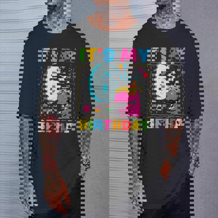 It's My 6Th Birthday Happy 6Ix Year T-Rex 恐竜 面白い Tシャツ 彼への贈り物