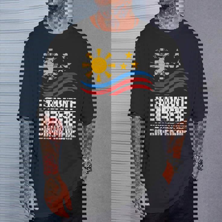 Itand With Duterte フィリピン フィリピン 強い 帰省 Tシャツ 彼への贈り物