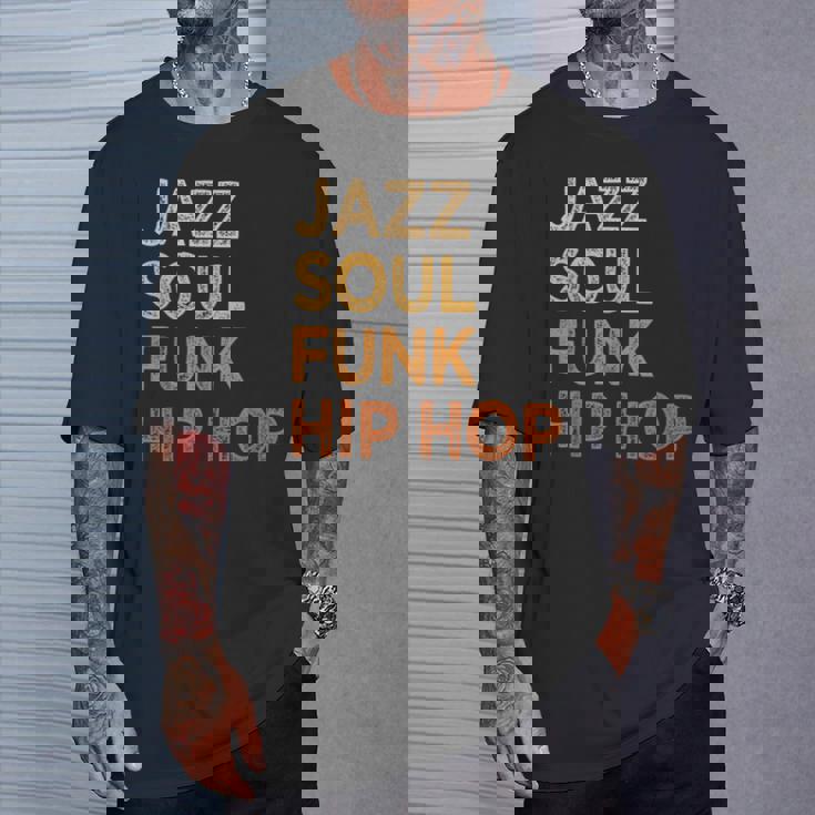 Jazzoul ファンク ヒップホップ アフリカ系アメリカ人のプライド音楽愛好家 Tシャツ 彼への贈り物