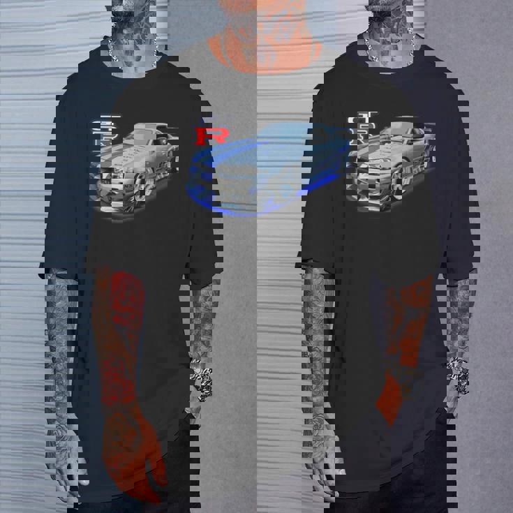 Jdm Car-Spec Kv2 シルバー Bnr34 レース Tシャツ 彼への贈り物