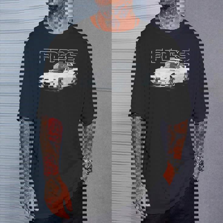 Jdm Fd ロータリーカー ホワイト Tシャツ 彼への贈り物