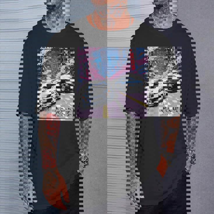 Jdm レースカーズ 東京ストリート ドリフト アニメ風 桜 Tシャツ 彼への贈り物