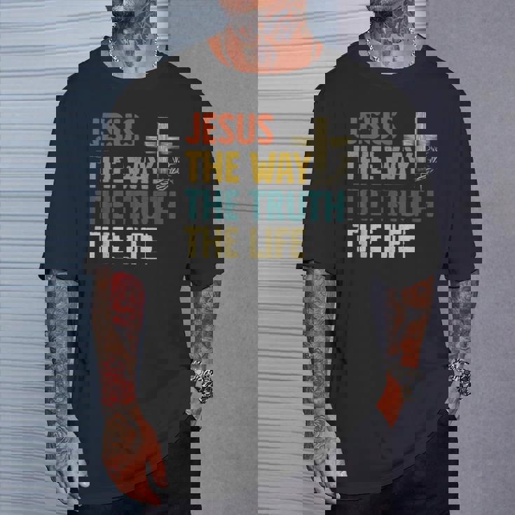 Jesus The Way The Truth The Life クリスチャン 信者 キリスト Tシャツ 彼への贈り物
