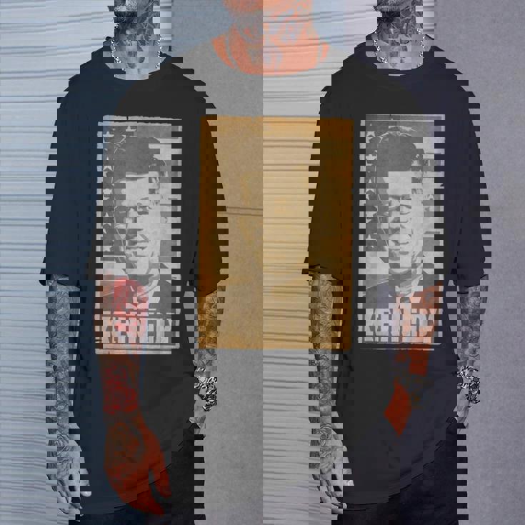 Jfk ジョン・F・ケネディ・トーンポスター Tシャツ 彼への贈り物