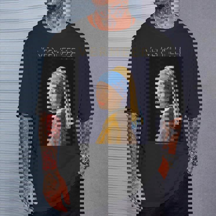 Johannesermeer アーティスト向け 真珠のイヤリングを持つ少女 Tシャツ 彼への贈り物