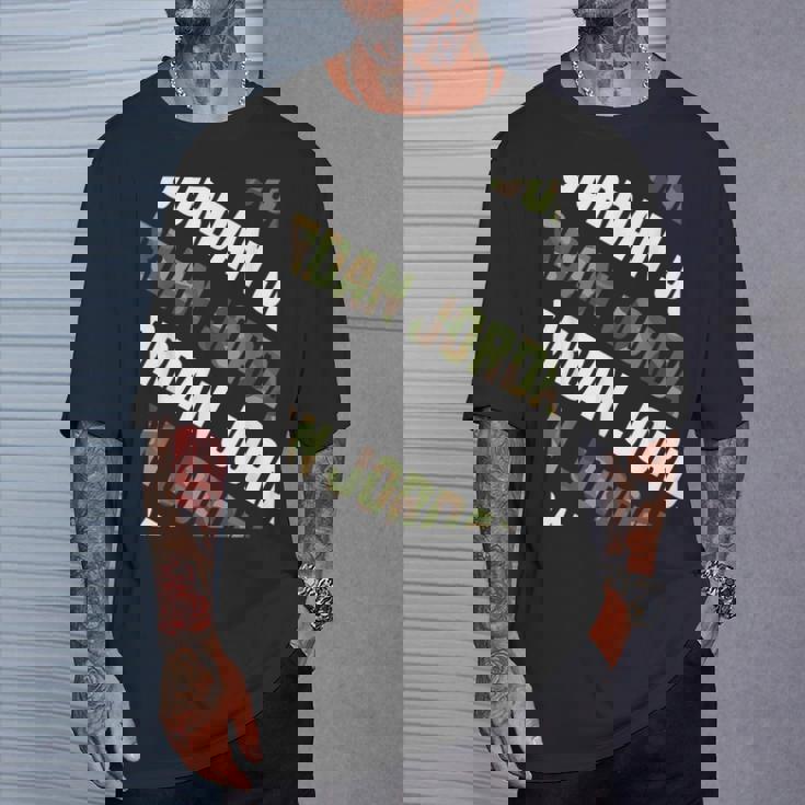 Jordanカモ柄グリーンカモフラージュ Tシャツ 彼への贈り物