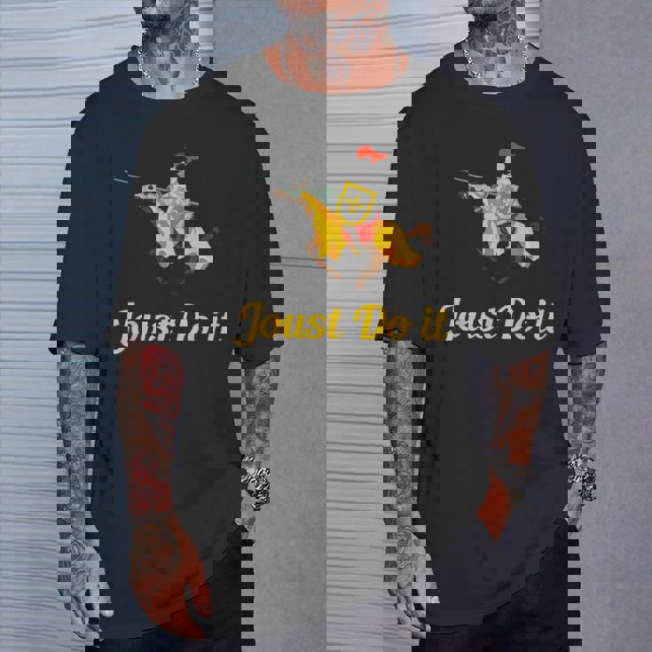 Jousting Joust Do It 中世の騎士tシャツ Tシャツ 彼への贈り物