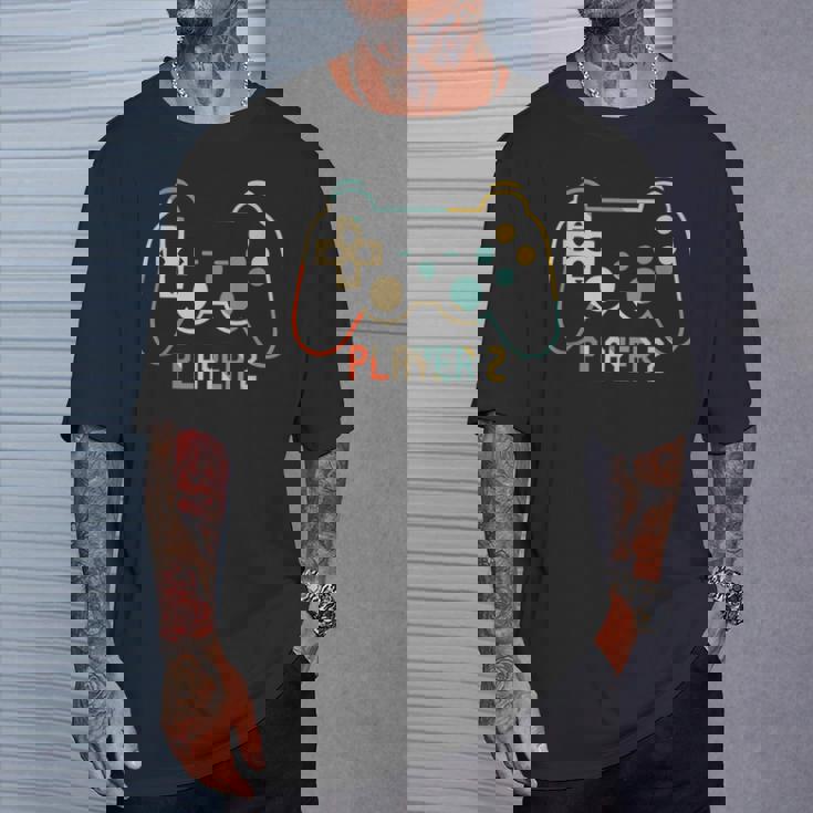 Jugador 1 Jugador 2 Pareja De Juegos A Juego Camiseta unisex Regalos para él
