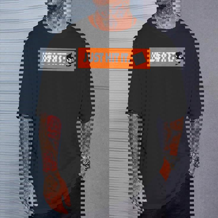 Just Hit It 420 マリファナ 大麻 雑草 喫煙 Tシャツ 彼への贈り物