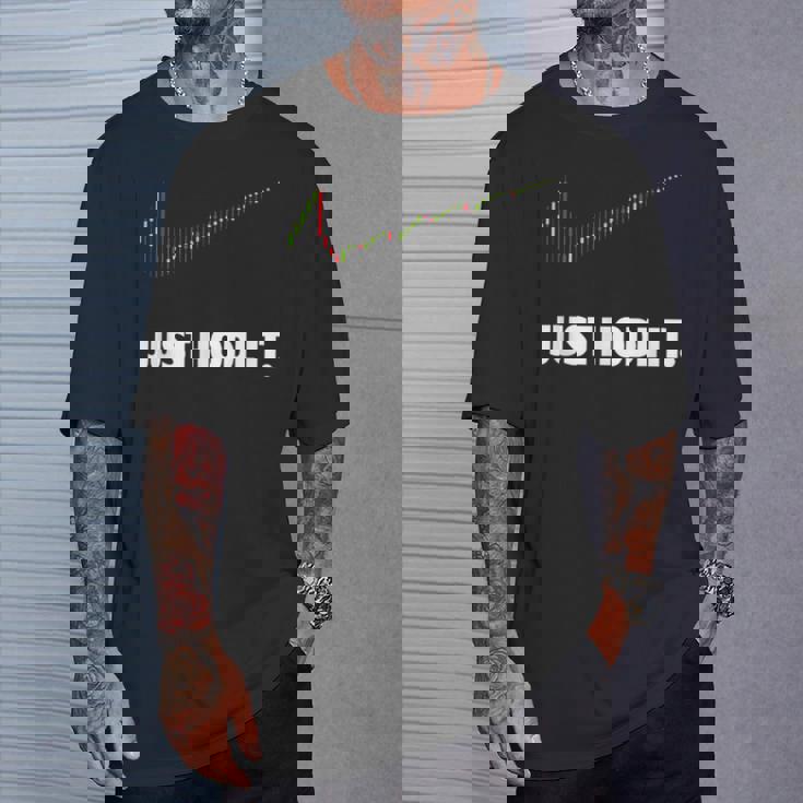 Just Hodl It、クリプトシャツ、暗号通貨、ビットコイン、ドッジ Tシャツ 彼への贈り物