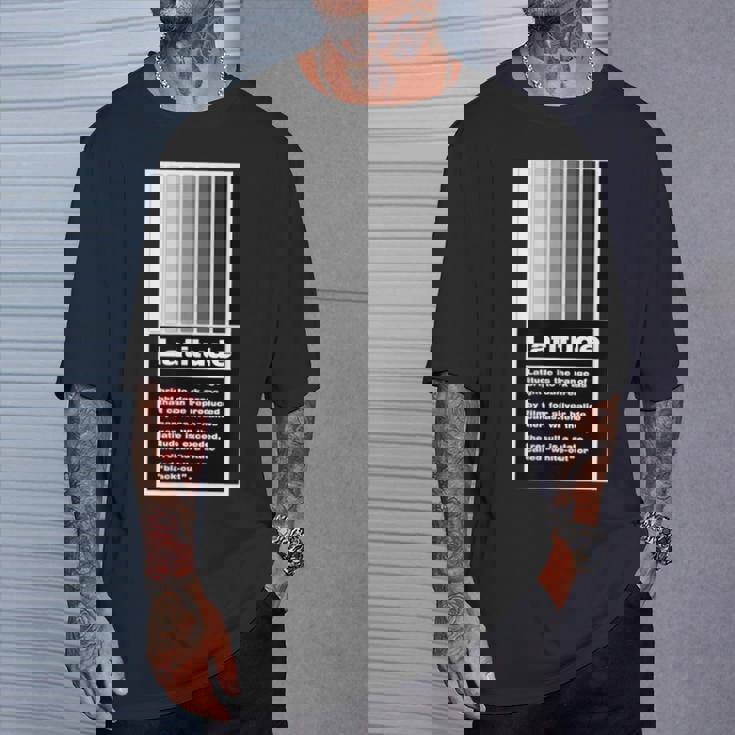 Kenko 写真用語「ラチチュード」［前面デザイン］ Tシャツ 彼への贈り物