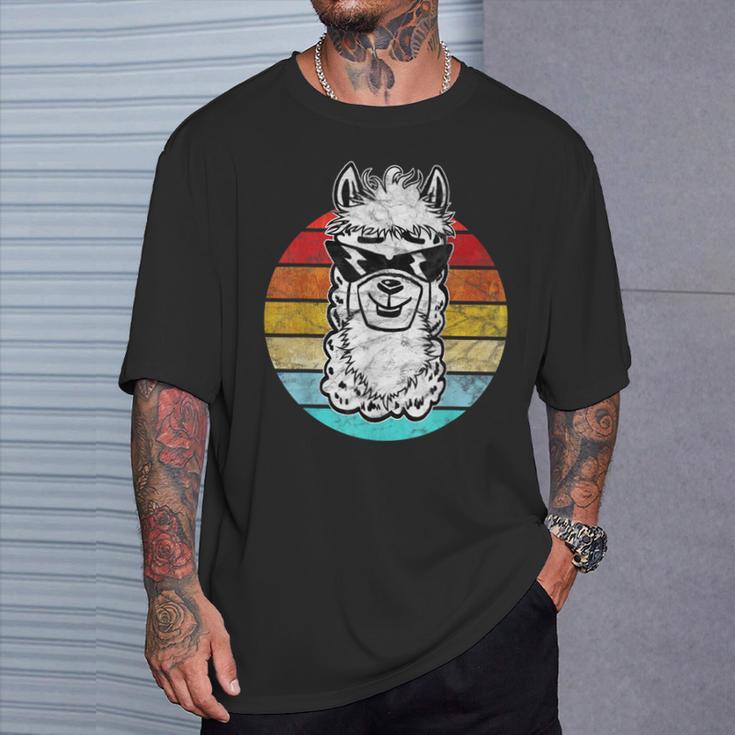 Lama Alpaca Gafas Deol Con Diseño De Alpaca Camiseta unisex Regalos para él