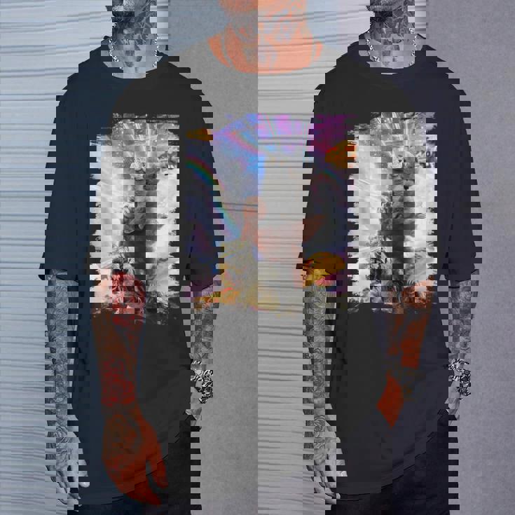 Laser Eyespace モルモット 猫 ナマケモノ 恐竜 Tシャツ 彼への贈り物