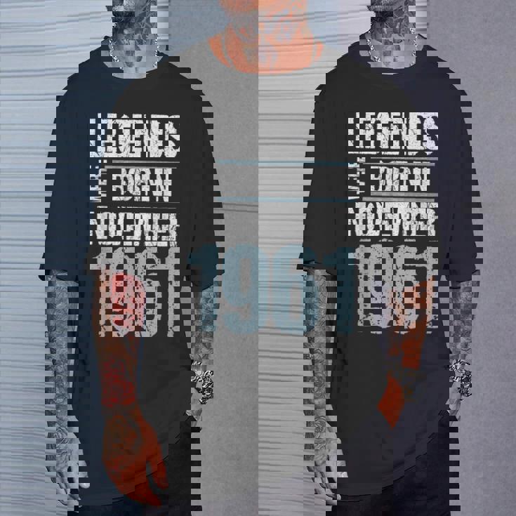 Legends Were Born In November 1961 誕生日 Tシャツ 彼への贈り物