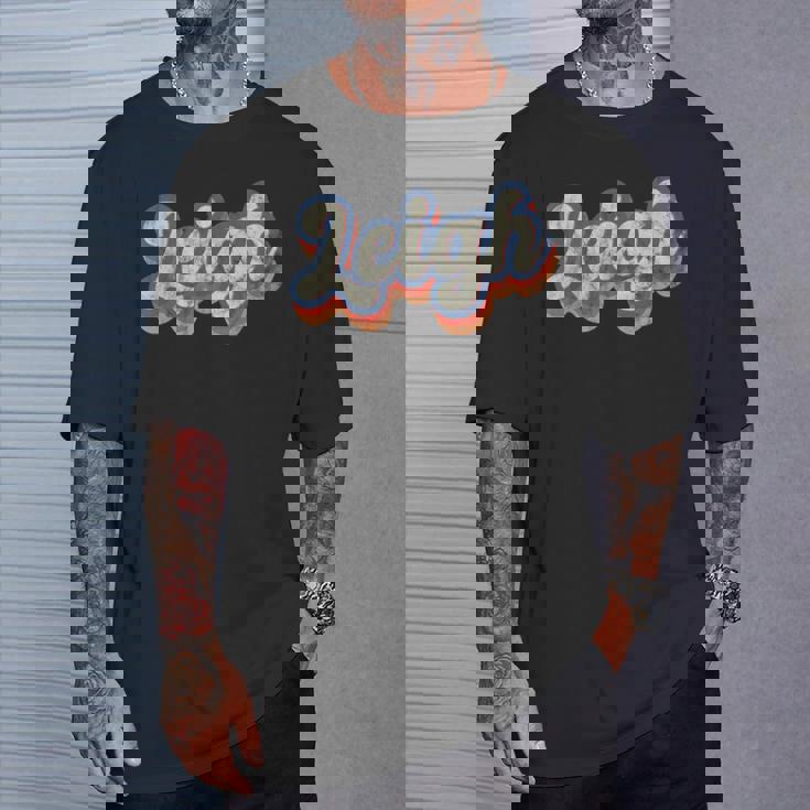 Leigh 名前入りシャツ カスタムレタリング 70年代 Tシャツ 彼への贈り物