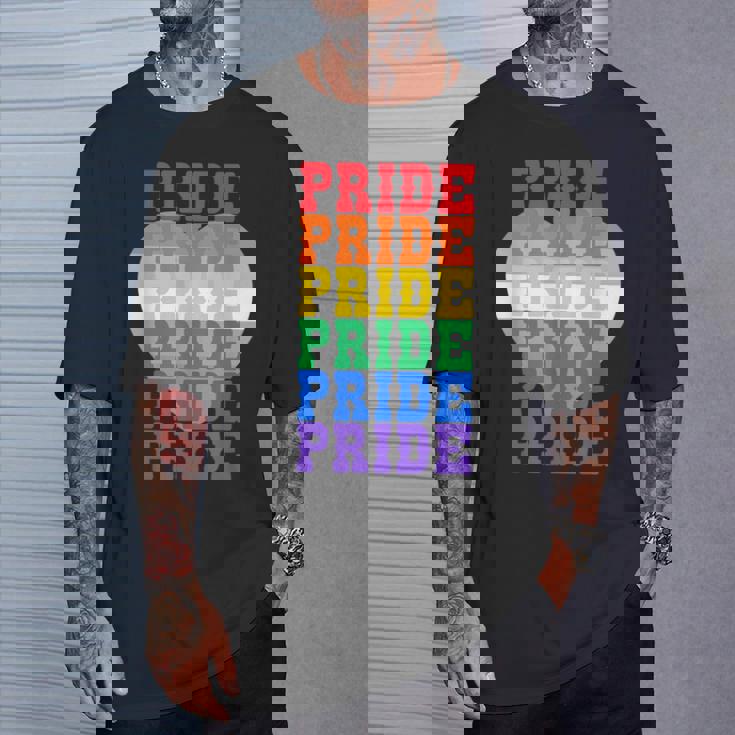 Lgbtq レインボーカラーのプライド Tシャツ 彼への贈り物