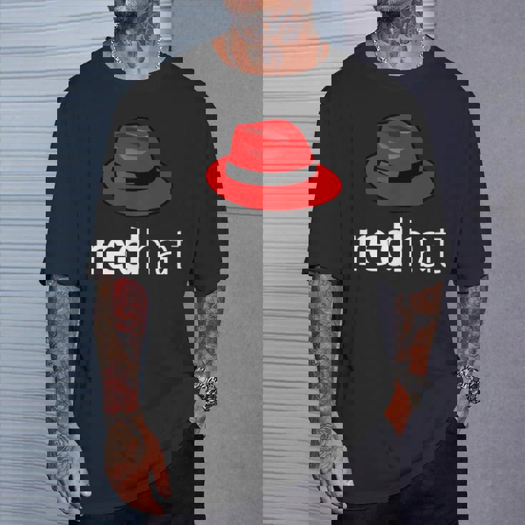 Linuxレッドハット愛好家tシャツペンギンタックスオープンソースos Tシャツ 彼への贈り物