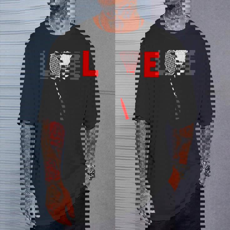 Love Badminton レトロバドミントンラバー Tシャツ 彼への贈り物