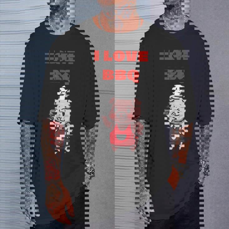 I Love Bbq グリル & スモーカー Tシャツ 彼への贈り物