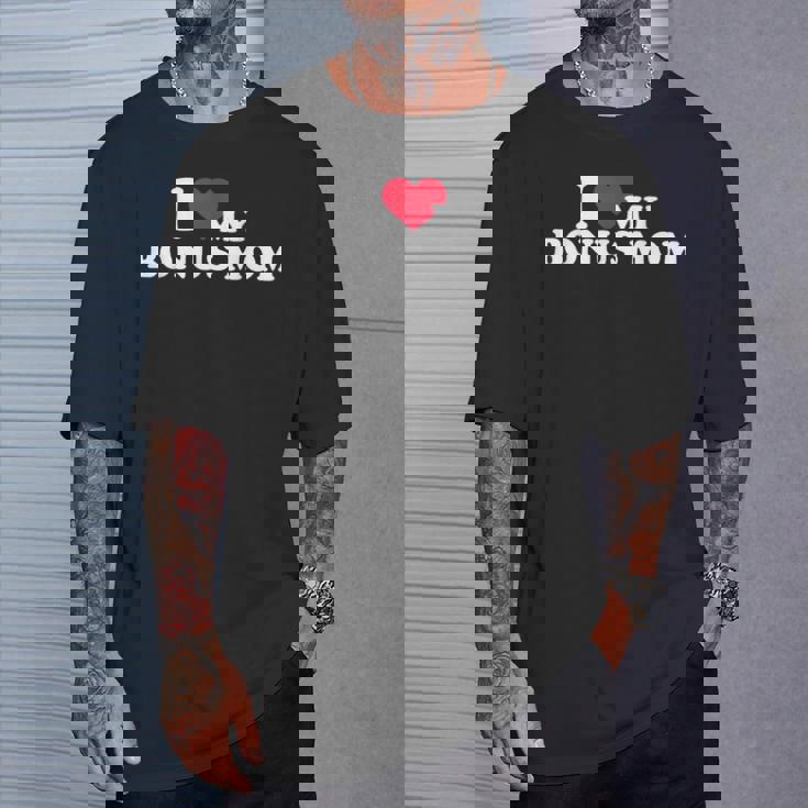 I Love My Bonus Mom For Bonus Son Or Daughter T-Shirt Gifts for Him
