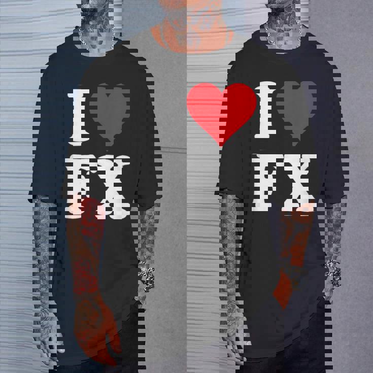 I Love Fx イニシャル I Heart FX 名前 F X Tシャツ 彼への贈り物