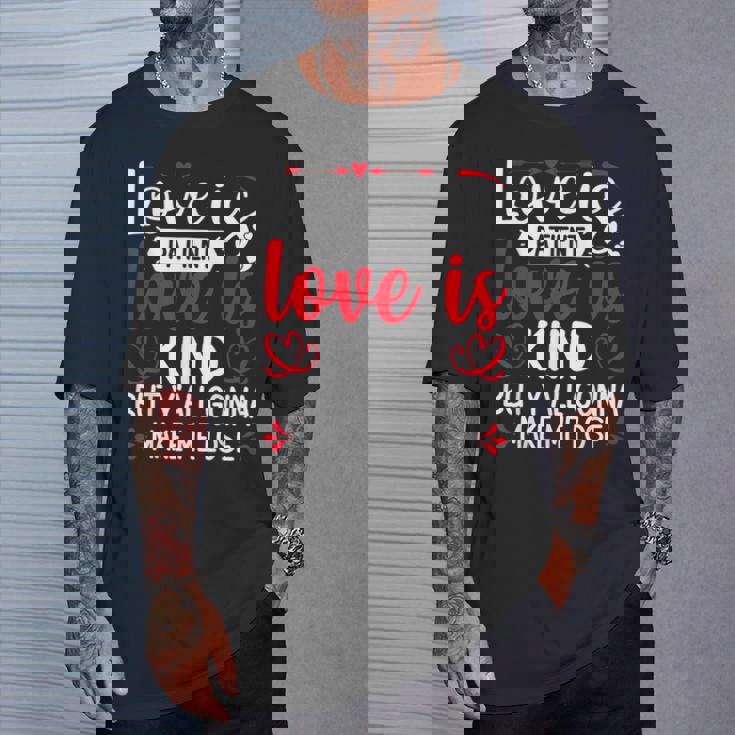 Love Is Patient But Y'all Make Me Lose My Mind Faith Tシャツ 彼への贈り物