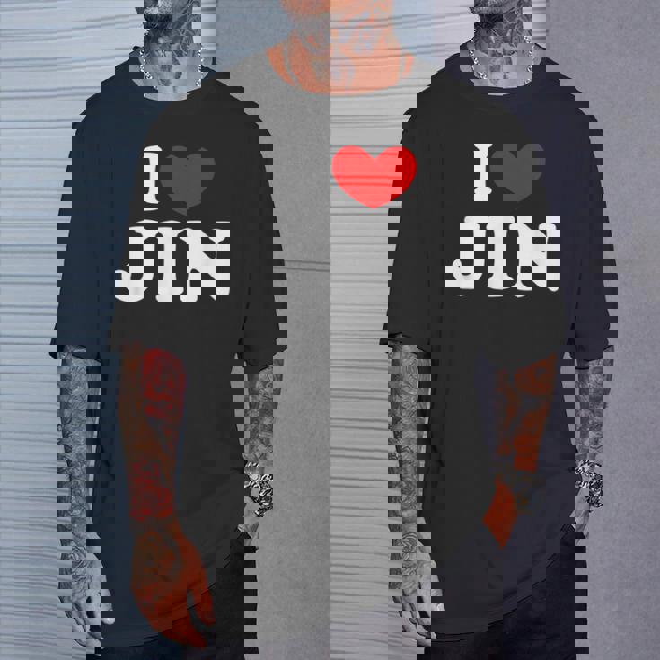 I Love Jin 私は愛する Jin Tシャツ 彼への贈り物