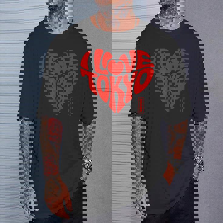 I Love Tokyo 日本の漢字文字 東京 日本 お土産 Tシャツ 彼への贈り物