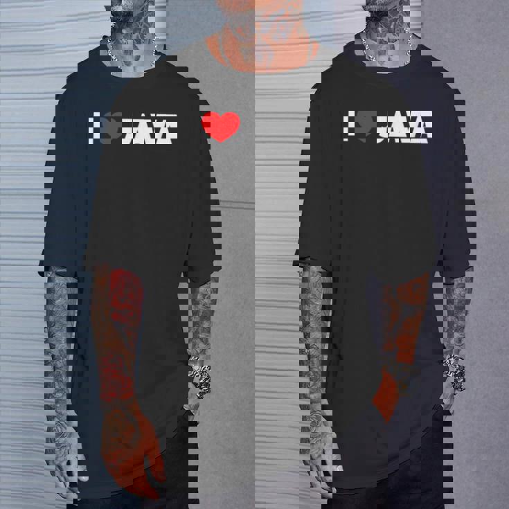 I Love ハート Java Tシャツ 彼への贈り物