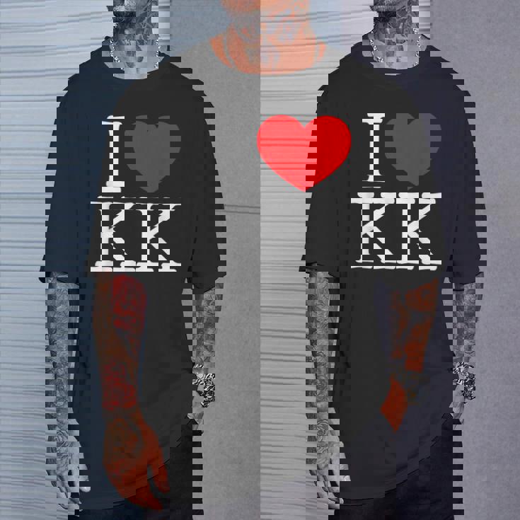 I Love ハート Kk Tシャツ 彼への贈り物