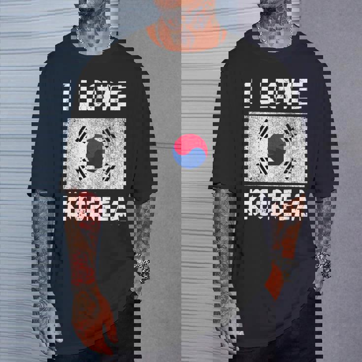 I Love 韓国 韓国 家族 旅行 お土産 Tシャツ 彼への贈り物