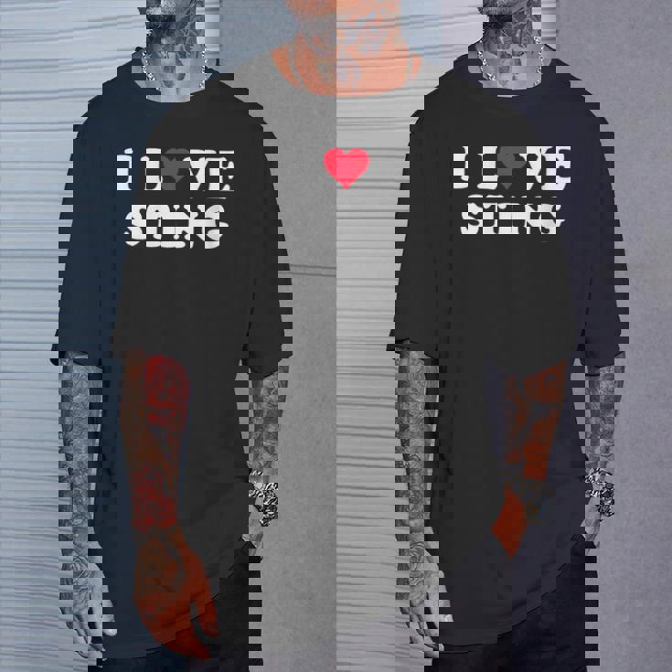 I Loveting Coincidencia Novia & Novioting Nombre Cuello Camiseta unisex Regalos para él