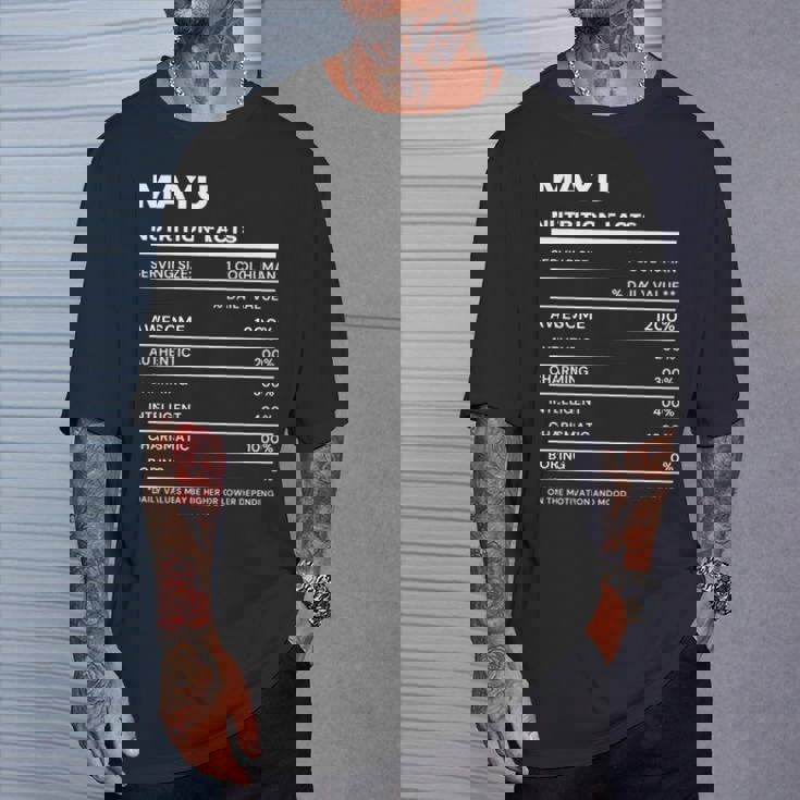 Mayu 栄養成分表示 Tシャツ 彼への贈り物