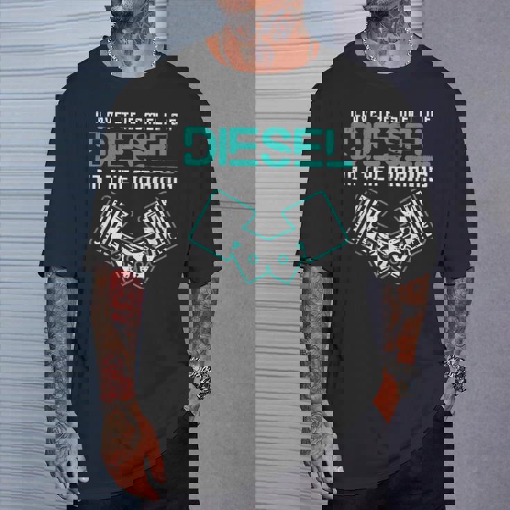Mechanic Lovemell Of Diesel In Morning Car Auto メンズ Tシャツ 彼への贈り物