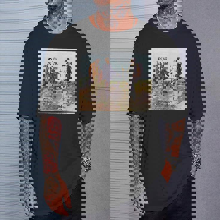 The Meeting Bonjour Monsieur Courbet ギュスターヴ・クールベ作 Tシャツ 彼への贈り物