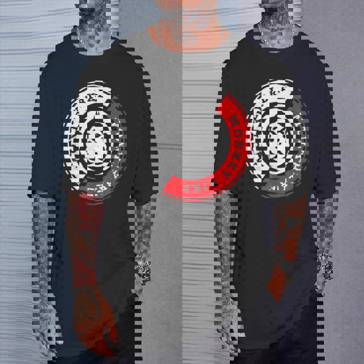 Monkey Bike レッドグラフィック Tシャツ 彼への贈り物