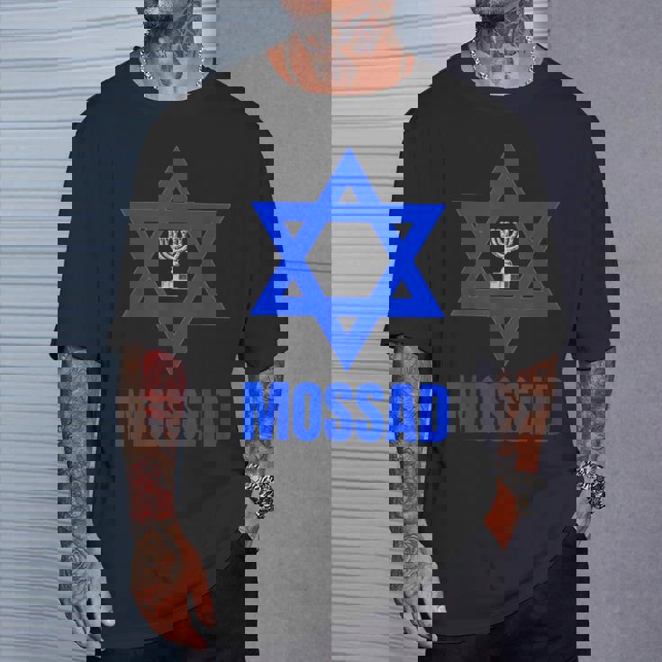 Mossad イスラエル イスラエル シークレットサービス テルアビブ メノラ Idf Tシャツ 彼への贈り物