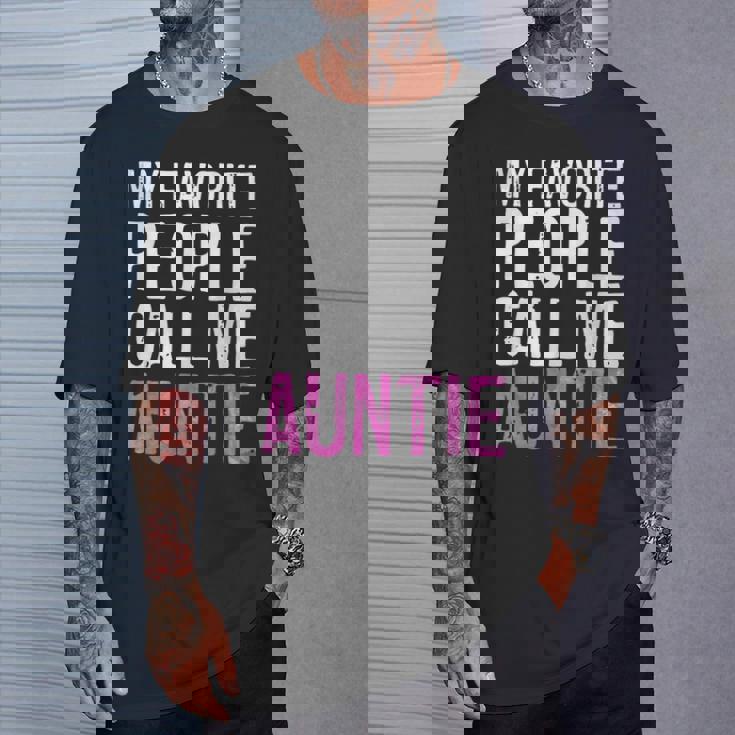 My Favorite People Call Me Auntie 母の日シャツ Tシャツ 彼への贈り物