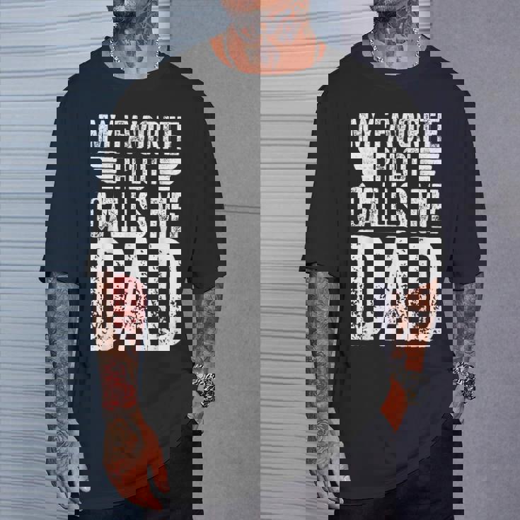 My Favorite Pilot Calls Me Dad シャツ ファニーアビエイター Tシャツ 彼への贈り物