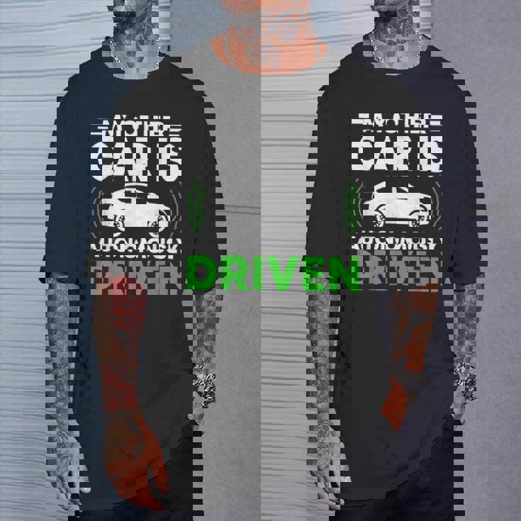 My Other Car Is Autonomally Drived Tech ユーモア Tシャツ 彼への贈り物