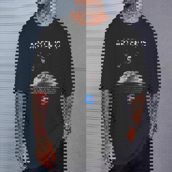 Nasa アルテミス オリオン ムーン インシグニア ミートボール ロゴ Tシャツ 彼への贈り物